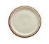 Oneida Canada Dinnerware Dozen Dunes Ivory NR 5-1/2" Plate with Brown Bands - Case of 12 | Denson CFE