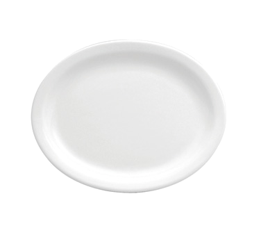 Oneida Canada Dinnerware Dozen Platter, 13-1/2" x 10-3/16" oval, narrow rim, porcelai