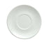 Oneida Canada Dinnerware Dozen / Porcelain / White Saucer, 6-1/4" dia., round, rolled edge, porcelain, bright