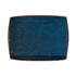 Oneida Canada Tabletop & Serving Dozen / Blue Oneida Studio Pottery Blue Moss by 1880 Hospitality F1468994359S 11" x 8 5/8" Porcelain Rectangular Plate - 12/Case