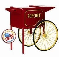 Paragon International Food Service Supplies Each Early American Style popcorn cart measures 37";W x