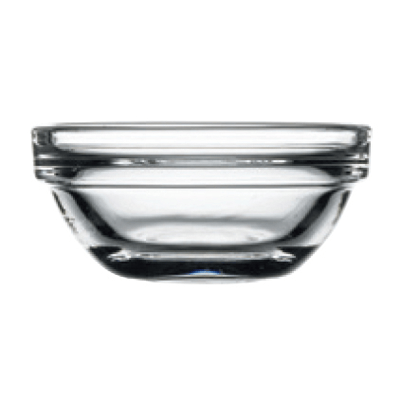 Pasabahce Dinnerware DZ Pasabahce Chef Bowl, 1 oz. (30ml), 1"H, (2-1/4"T; 1-1/4"B), stackable, round, fully tempered, clear, glass