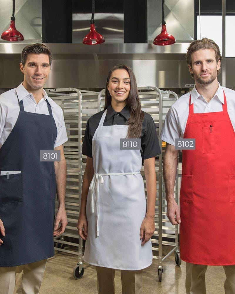 Premium Uniforms Unclassified Each Premium Uniforms 8110-BK Econo Apron - Black, No Pocket | Denson CFE