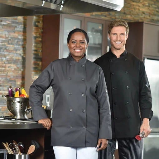 Premium Uniforms Unclassified Each / XXL Premium Uniforms 274/5353(BLK) Chef's Choice Chef Coat, Long Sleeve, Plastic Buttons, Black | Denson CFE