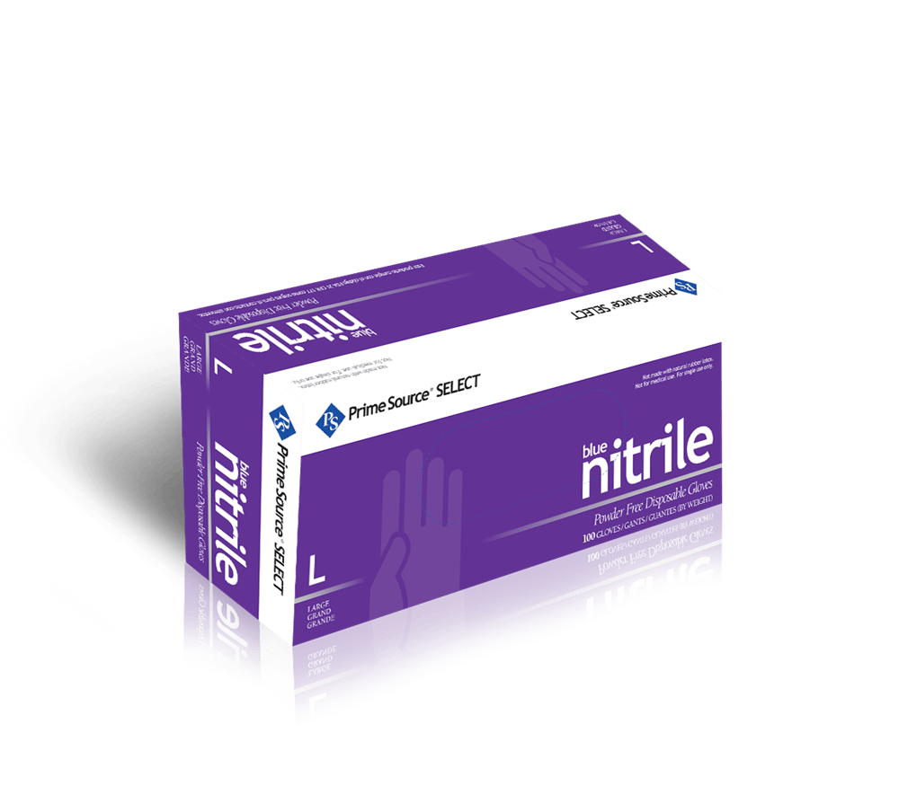 PRIME SOURCE Essentials Pack Prime Source Select 75000580 Large Blue Nitrile Glove | Denson CFE