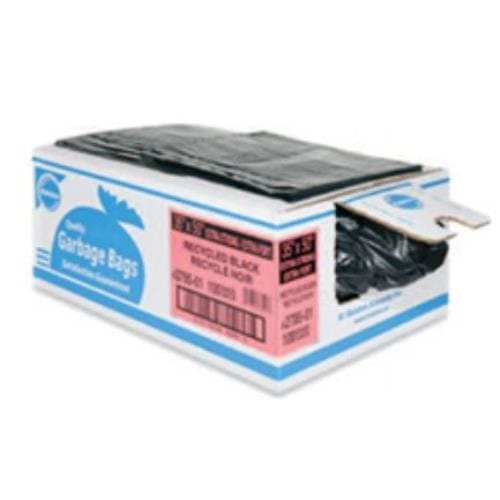 Ralston Disposables Case Ralston 278701 2700 Series Industrial Garbage Bags, X-Strong, EcoLogo Certified, Recycled, Black, 42" x 48", 75/Case | Denson CFE
