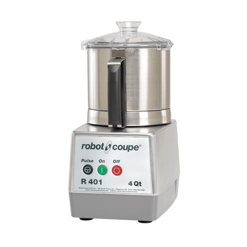 Robot Coupe Food Processors Each Robot Coupe R401B Cutter Mixer w/ 4 1/2 qt Stainless Bowl, Smooth Edge S Blade & 1 Speed | Denson CFE