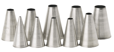 Royal Industries Bakeware Each Pastry Tube, size 3, plain tip, stainless steel