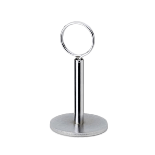Royal Industries Unclassified Menu Holder, 4",H, ring style, stainless steel