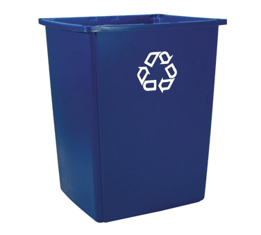 Rubbermaid Canada-MDS Essentials Each / Blue Rubbermaid FG295673BLUE 7 gal Multiple Material Recycle Bin - Indoor