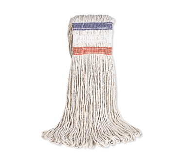 Rubbermaid Canada-MDS Essentials Each Mop Head, 24 oz, cotton, universal headband, looped end, all-pur