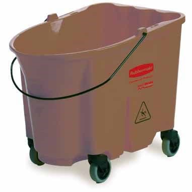 Rubbermaid Canada-MDS Essentials Each / Yellow Rubbermaid Commercial FG757088BRN WaveBrake Bucket, 35-Quart Capacity, Brown | Denson CFE