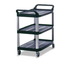 Rubbermaid Canada-MDS Food Service Supplies Each Rubbermaid Xtra Utility Cart, Black - FG409100BLA