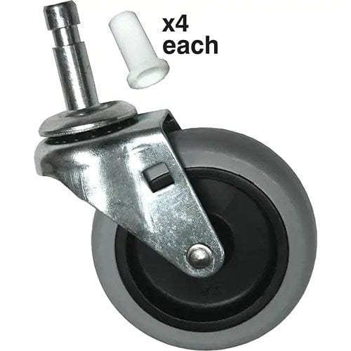 Rubbermaid Canada-MDS Parts & Service Set Specialmade UTILITY CART 3" CASTER KIT - 4 / ST FG3421L60000 | Denson CFE