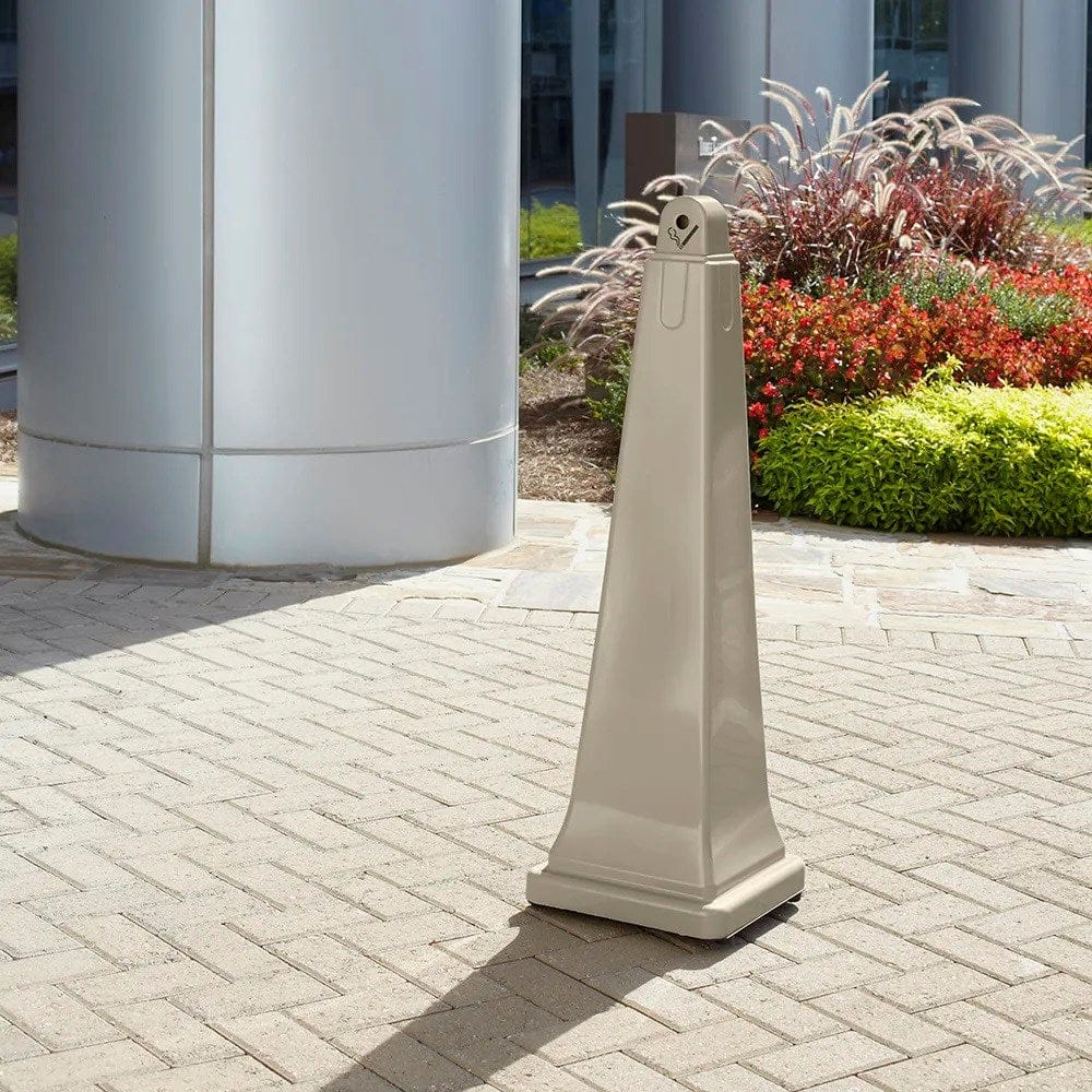Rubbermaid Canada-MDS Sanitation & Janitorial Each Rubbermaid FG257088BEIG Pole Cigarette Receptacle - Outdoor Rated