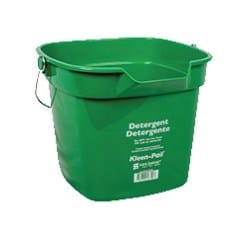 San Jamar Canada Essentials Each / Green San Jamar KP320GN 10 Qt. Green Cleaning Kleen-Pail | Denson CFE