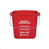 San Jamar Essentials Each San Jamar KPP196RD 6 Qt. Red Sanitizing Kleen-Pail Pro Bucket | Denson CFE
