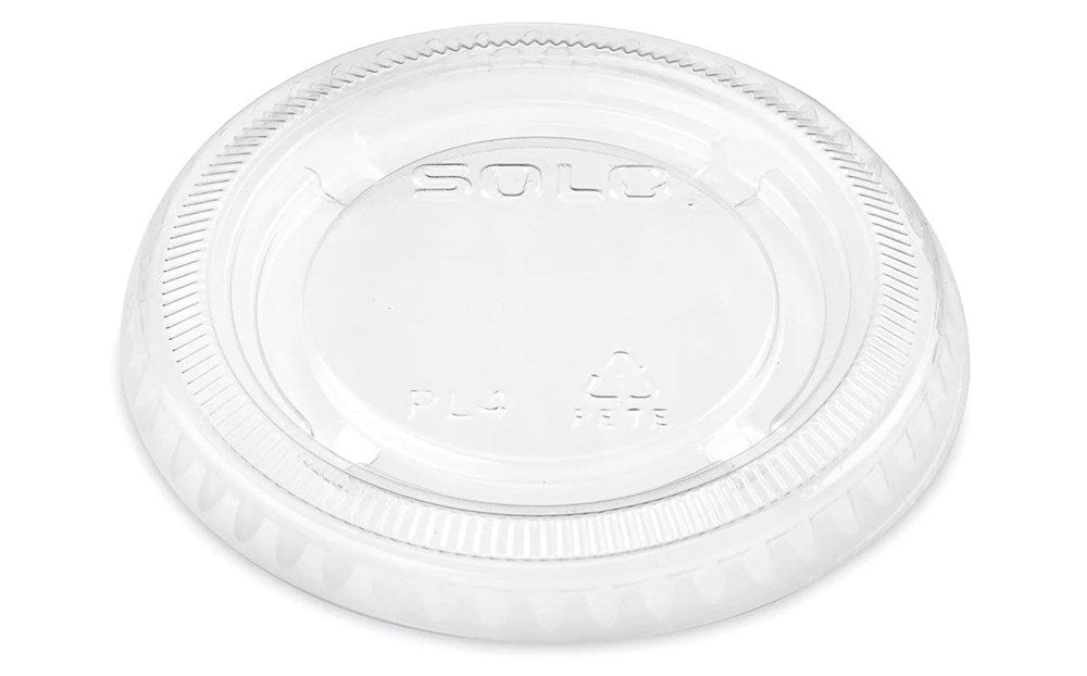 Solo Unclassified Case of 2500 Solo 125001115 PL4 Plastic Lid, Clear, 4oz, 125 Lids/Sleeve | Denson CFE