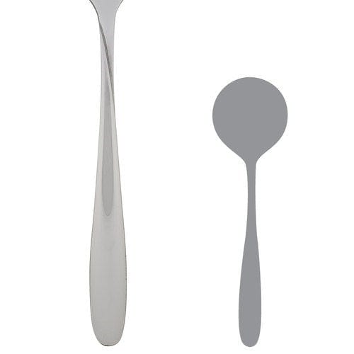 Steelite International Canada Limited Tabletop & Serving Dozen Steelite International 5709SX002 Bouillon Soup Spoon – 7-5/8" | 18/0 Stainless Steel | Denson CFE
