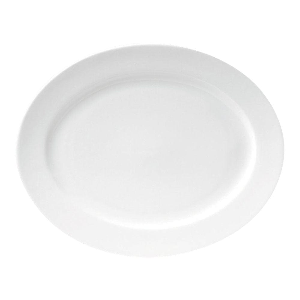 Steelite International Canada Limited Unclassified Dozen Steelite 6352MP47 Simple Plus Oval Platter, White, Porcelain - 13-3/4" x 11" | Denson CFE