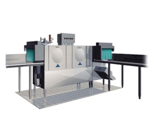 Stero Dishwasher Each Stero SCT120SC Conveyor Dishwasher With Corner Pre-Scrapper - 468 Racks Per Hour | Denson CFE