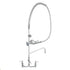 T&S Brass Commercial Faucets Each T&S Brass B-0133-01 Easy Install 8 inch Wall Mounted Pre-Rinse Unit with 9 inch Wall Bracket & 56 inch Stainless Steel Hose - 1.15 GPM | Denson CFE