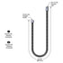 T&S BRASS Parts & Service Each T&S Brass B-0044-H2A – 44" Flexible Stainless Steel Hose | Denson CFE