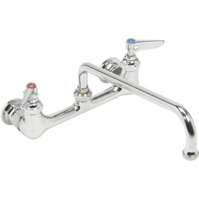 T&S Brass Plumbing Each T&S Brass B-0231 Adjustable 8" Wall Mounted Pantry Faucet, 12" Swing Nozzle, Lever Handles | Denson CFE