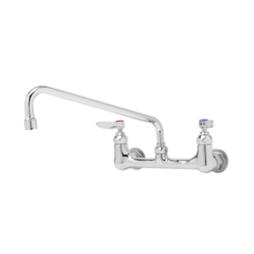 T&S Brass Plumbing Each T&S Brass B-0231 Adjustable 8" Wall Mounted Pantry Faucet, 12" Swing Nozzle, Lever Handles | Each