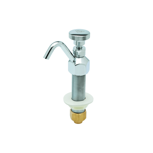 T&S BRASS Plumbing & Faucets Each T&S Brass B-2282 Dipper Well Faucet - 6-1/2 in Length, Polished Brass | Denson CFE
