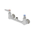 T&S Brass Unclassified Each Double Pantry Swivel Base Faucet, Wall Mount, 8" Centers, Less Nozzle