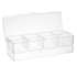 Tablecraft Products Bar Supplies Case Tablecraft 10006 Bar Condiment Holder w/ (4) 1 1/2 pint Inserts - Plastic, Clear