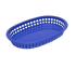 Tablecraft Products Food Service Supplies Each / Blue Tablecraft 1076BL Chicago Platter Basket, 10-1/2" x 7" x 1-1/2", Blue Polypropylene | Denson CFE