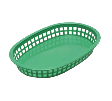 Tablecraft Products Food Service Supplies Each / Blue Tablecraft 1076BL Chicago Platter Basket, 10-1/2" x 7" x 1-1/2", Blue Polypropylene | Denson CFE