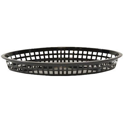 Tablecraft Products Food Service Supplies Each Tablecraft Texas Platter Basket 1086BK - Heat Resistant, Dishwasher & Microwave Safe, Made in USA | Denson CFE