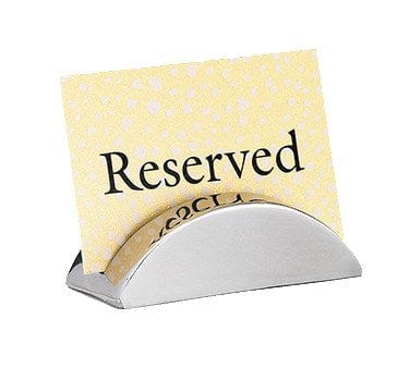 Tablecraft Products Smallwares Card Holder, 2", x 1", stainless steel
