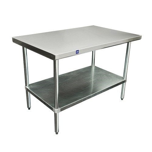 Thorinox Commercial Work Tables and Stations Each Thorinox DSST-3072-GS 30″ x 72″ 18 Gauge Stainless Steel Work Table | Denson CFE