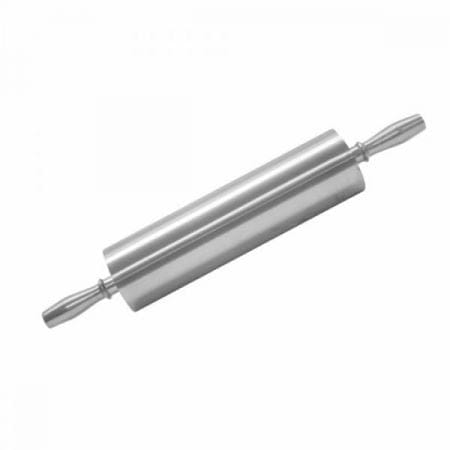 Thunder Group Smallwares EACH Thunder Group ALRNP015 Rolling Pin, 15", 3-1/2" dia. barrel, non-stick surface, contoured handles, aluminum