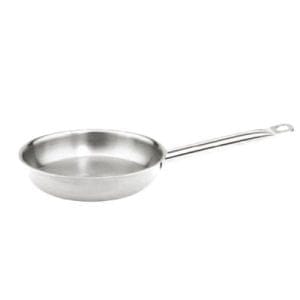 Thunder Group Smallwares EACH Thunder Group SLSFP009 Fry Pan, 9-1/2" dia., round, welded handle with hanging hole, induction ready, 18/8 stainless