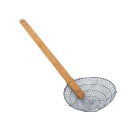 Thunder Group Smallwares EACH Thunder Group SLSKR008 - Stainless Steel Bamboo Skimmer 8"