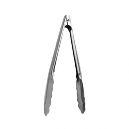 Thunder Group Smallwares EACH Thunder Group SLTHUT210 Utility Tongs, 9-1/2"L, coiled spring action, extra-heavy duty, stainless steel (12 each