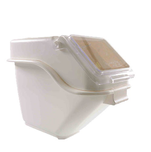 Thunder Group Unclassified EACH Thunder Group PLIB005S Shelf Ingredient Bin, 5 gallon (80 cup), 11-3/8" x 23-3/8" x 17", stackable, clear flip