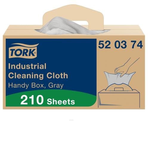 Tork Unclassified Case of 210 Tork 520374 Industrial Cleaning Cloth, Handy Box, 280/Case | Denson CFE