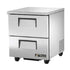 True Food International Canada Refrigerated Prep Tables Each True TUC-27D-2 27" Undercounter Refrigerator with 2 Drawers | Denson CFE