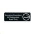 Update International Essentials Each Update International S39-12BK "Smoking Permitted" Sign, White on Black 9" x 0.06" x 3" | Denson CFE