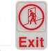 Update International Essentials Each Update S69-2RD Exit Sign - 6" x 9", Red on White | Denson CFE