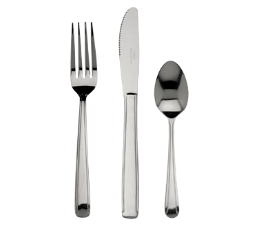 Update International Flatware Dozen Update International DOM-18 Dinner Knife, Medium Weight, 18/0 Stainless Steel - Dominion | Denson CFE