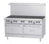 US Range Commercial Restaurant Ranges Each Garland G60-6G24RR 60" 6 Burner Gas Range w/ Griddle & (2) Standard Ovens, Natural Gas