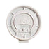 Victoria Bay Disposables Case of 1000 Victoria Bay VBCLLH90FW Flat Tear Back Lid for 10-20 oz Hot Cups, White - 1000 Lids | Denson CFE