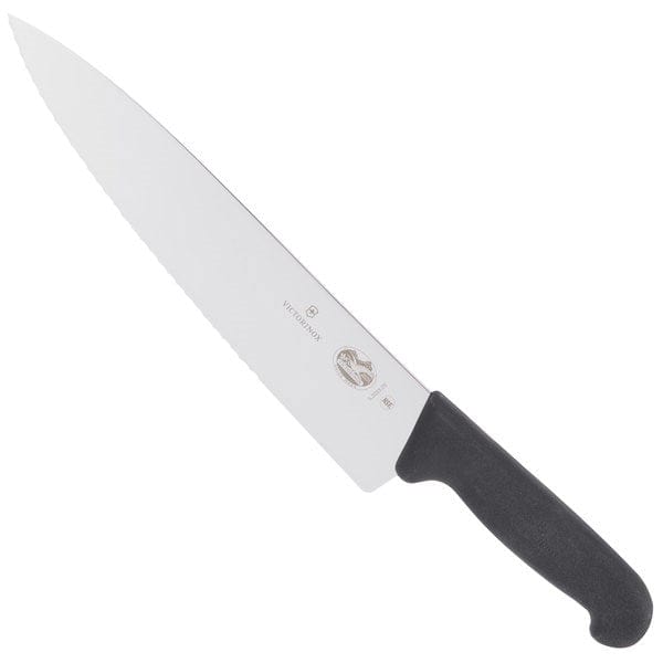 Victorinox Swiss Army Knife & Accessories Each Victorinox - Swiss Army 5.2033.19-X1 Wavy Chef's Knife w/ 7 1/4" Blade, Black Fibrox Nylon Handle